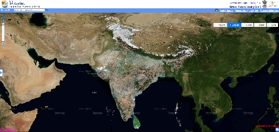 Screenshot of Bhuvan